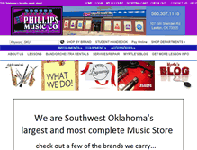 Tablet Screenshot of phillipsmusic.com